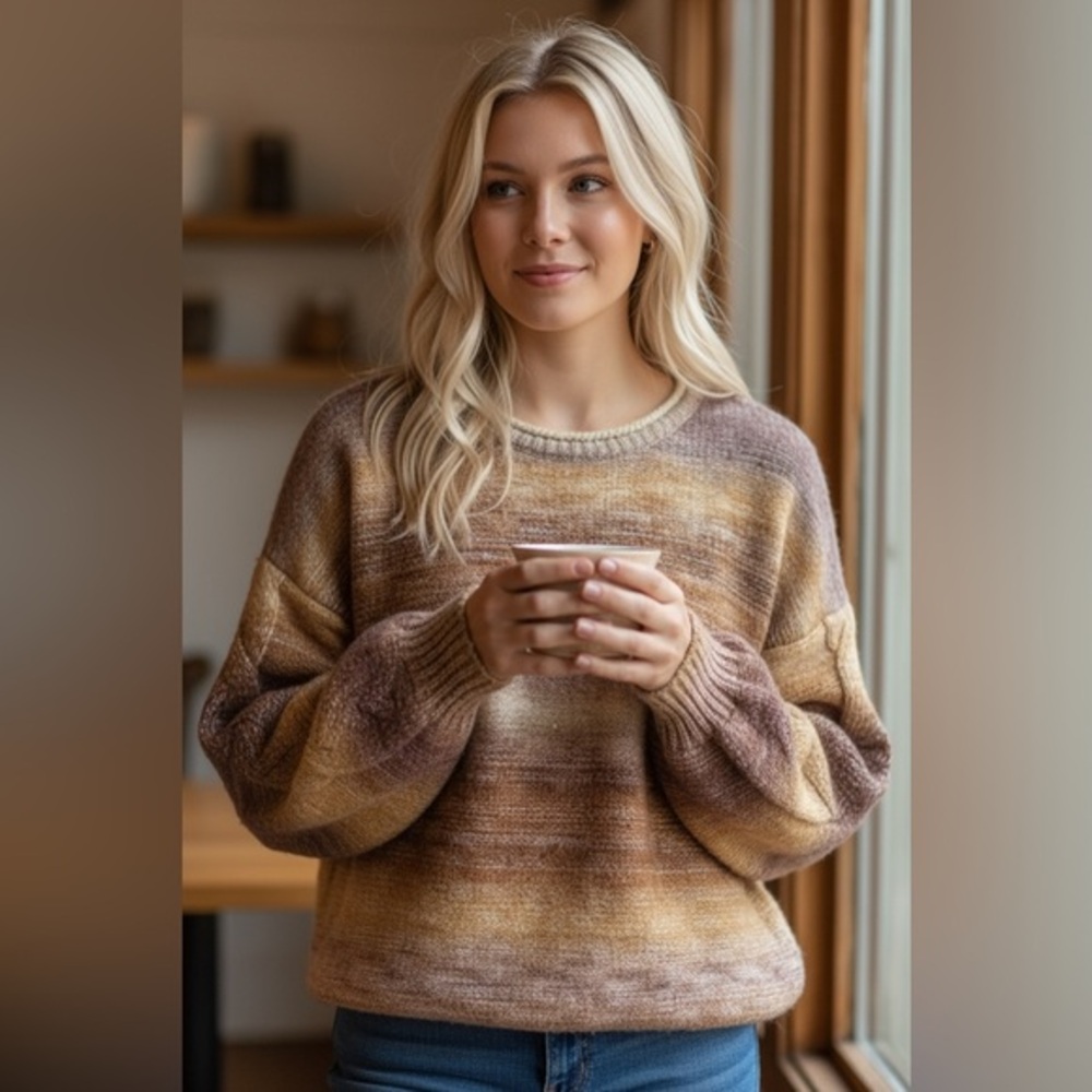 LC Lauren Conrad Braided Sleeve Sweater XXL